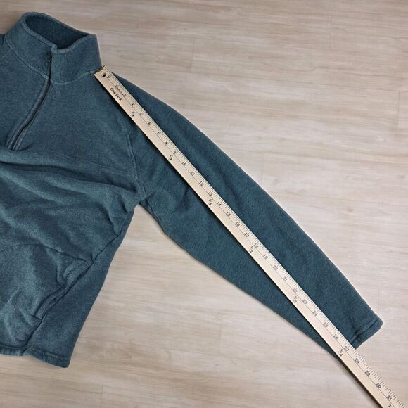 Pact 1/4 Quarter Zip Pullover Women's Organic Cotton Green Sweater Size XL - Picture 6 of 7